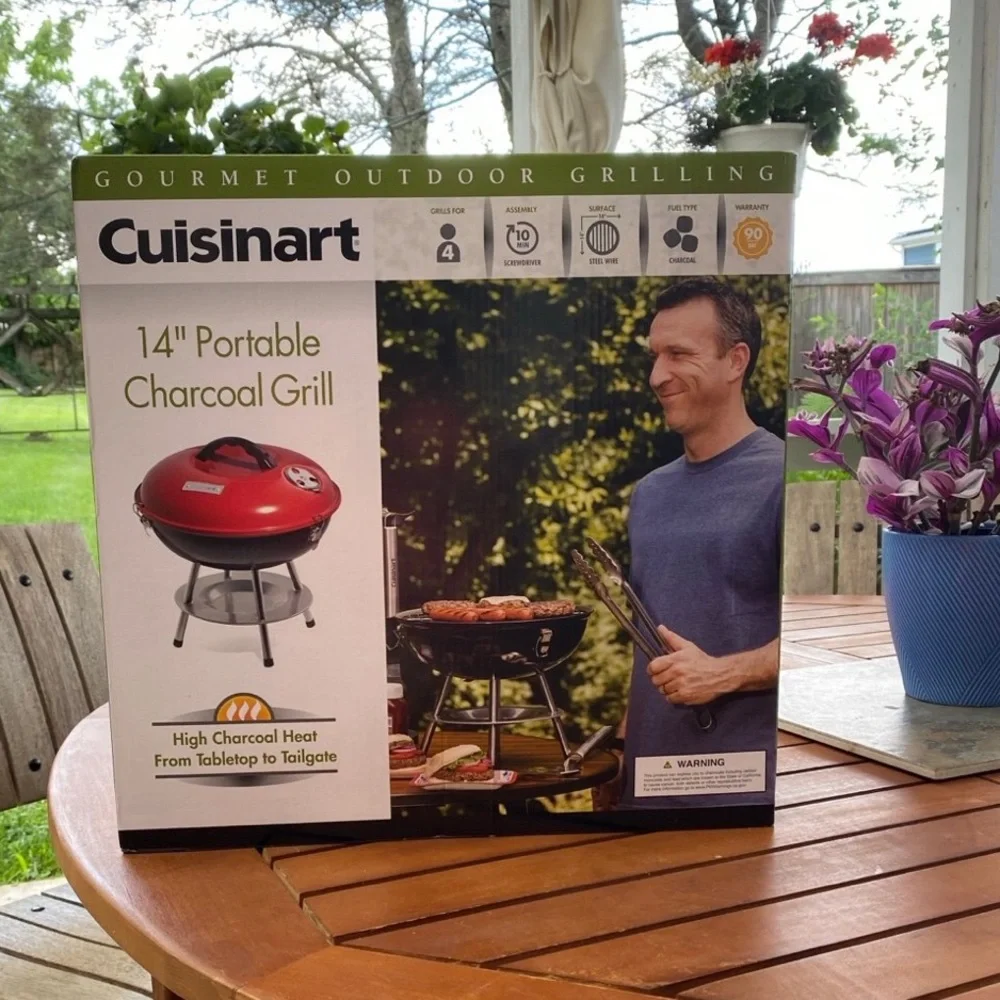 Cuisinart 14” Portable Charcoal Grill - Picture 1 of 3